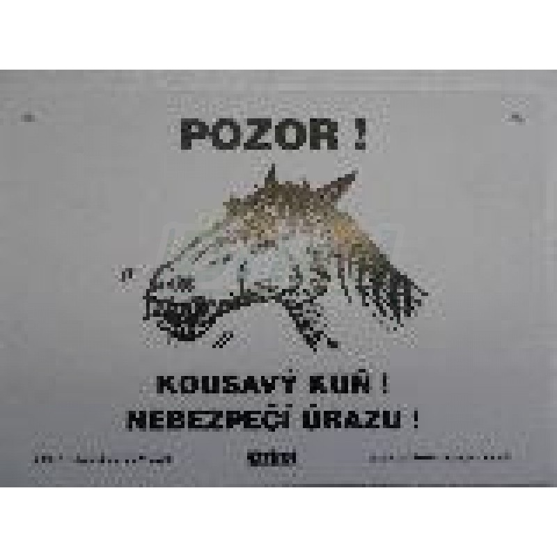 Pozor ! Kousavý kůň
