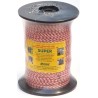 SUPER lanko PP,13 ?/ 100m, 500m, ?  3mm červeno bílé, 3x 0,25mm  pocínovaná měď, pevnost  130 kg,