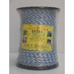 EXTRA lano PP, návin 200m, 13 ?/100m,  ? 5mm, 530 kg, bílo modré, 3x 0,25mm