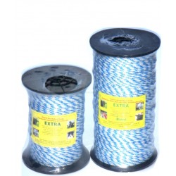 EXTRA lano PP, návin 200m, 13 ?/100m,  ? 5mm, 530 kg, bílo modré, 3x 0,25mm