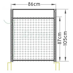 Síť ohradníková OVI 108cm, dvojitá špice,délka 50 m, oranžová