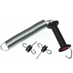 Branka do ohrady s pružinou d 50mm cca 5 m a 2 ks izolátorů s vrutem