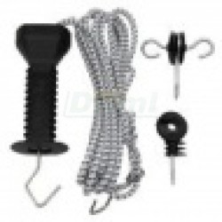 Vchod do ohrady s gumou, až 6 metrů E-line (gumicuk s vodičem)