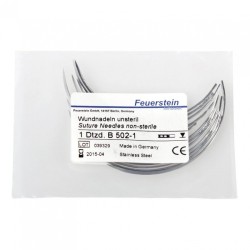 Chirurgické jehly s očky, velikost 5, 12ks