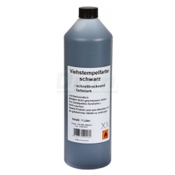 Razítkovací barva 1l pro značení zvířat - černá, neškodná, intenzivní, rychleschnoucí