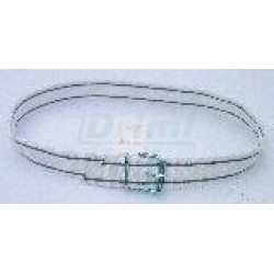 Krční řemen- popruh nylonový tkaný, 120cm s nerezovou provlékací sponou