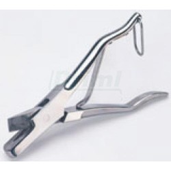 Vrubovací kleště k značení prasat, kapesní, nerez - klínovitý výřez V