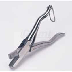 Vrubovací kleště k značení prasat, kapesní, nerez - zaoblený výřez U