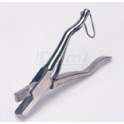 Vrubovací kleště k značení prasat, kapesní, nerez - zaoblený výřez U