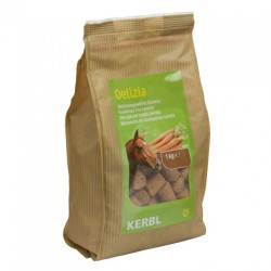 Pochoutka pro koně DELIZIA mrkvovou příchutí, obsahuje beta-karoten