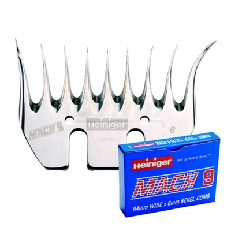 HEINIGER MACH 9, 9 zubů, 94 mm, střiž pro extrémní zimní podmínky