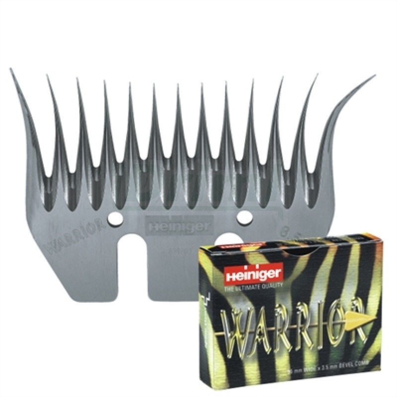 HEINIGER WARRIOR, 13 zubů, 96 mm, nejširší nůž pro střiž kříženců s volnou nohou