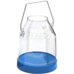 Konev na dojení s úchytem, plastová, objem 32 l, průhledná,