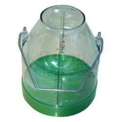 Konev na dojení s úchytem, plastová, objem 32 l, průhledná,