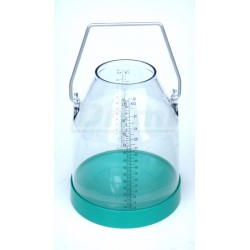 Konev na dojení s úchytem, plastová, objem 32 l, průhledná,