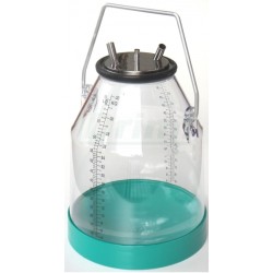 Konev na dojení s úchytem, plastová, objem 32 l, průhledná,