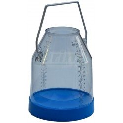 Konev na dojení s úchytem, plastová, objem 32 l, průhledná,