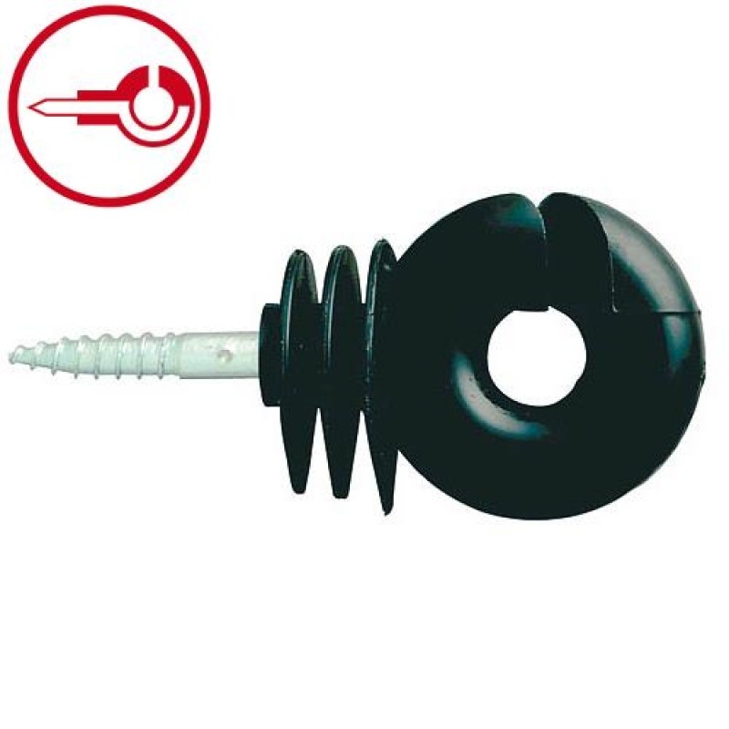 Izolátor kruhový Lister s průchozím vrutem (do hlavice) 5,7 mm