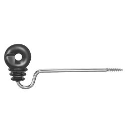 Izolátor kruhový na lanko pro předsazenou ohradu, distanc 16 cm, vrut 6 mm