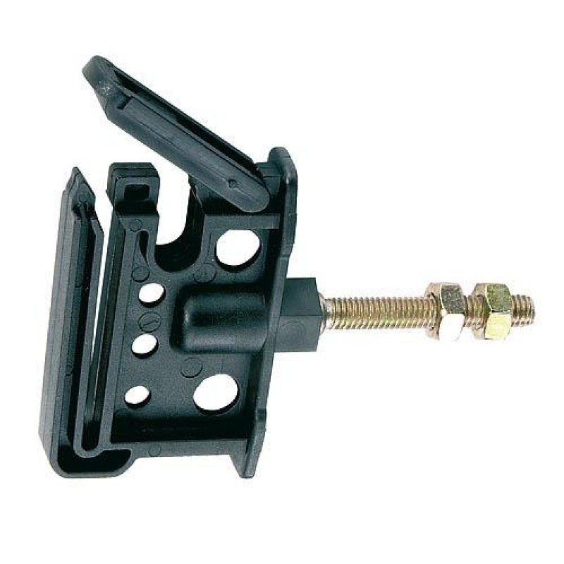 Izolátor klipsový se závitem M6 + 2 ks matice pro pásku do 40 mm