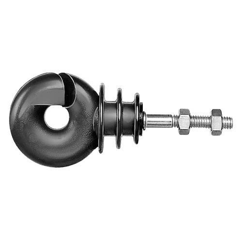 Izolátor kruhový se závitem a maticí M6, délka 3 cm