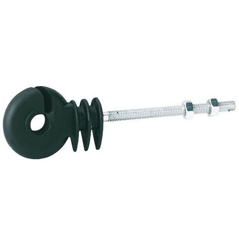 Izolátor kruhový se závitem a maticí M6, délka 16 cm