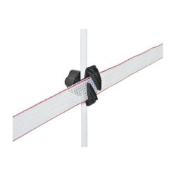 Izolátor VarioPlus na pásku do 4cm, tyč do průměru 17 mm s červenou maticí a klipsem