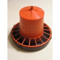 Tubusové krmítko s víkem závěsné červené 6 - 8 kg