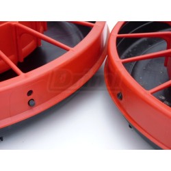 Tubusové krmítko s víkem závěsné červené 6 - 8 kg