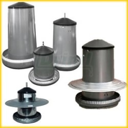 Tubusové krmítko pozinkované s víkem 18 kg