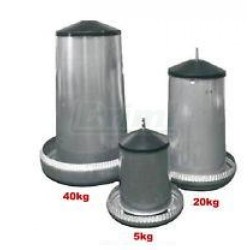 Tubusové krmítko pozinkované s víkem 18 kg