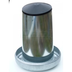 Tubusové krmítko s víkem, pozinkované, 40 l, výškově nastavitelné