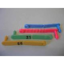 Ušní začky OVITAG, číslované, bílé