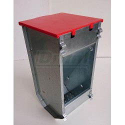 Zásobník na granule a zrno s víkem vnější 1 oddíl