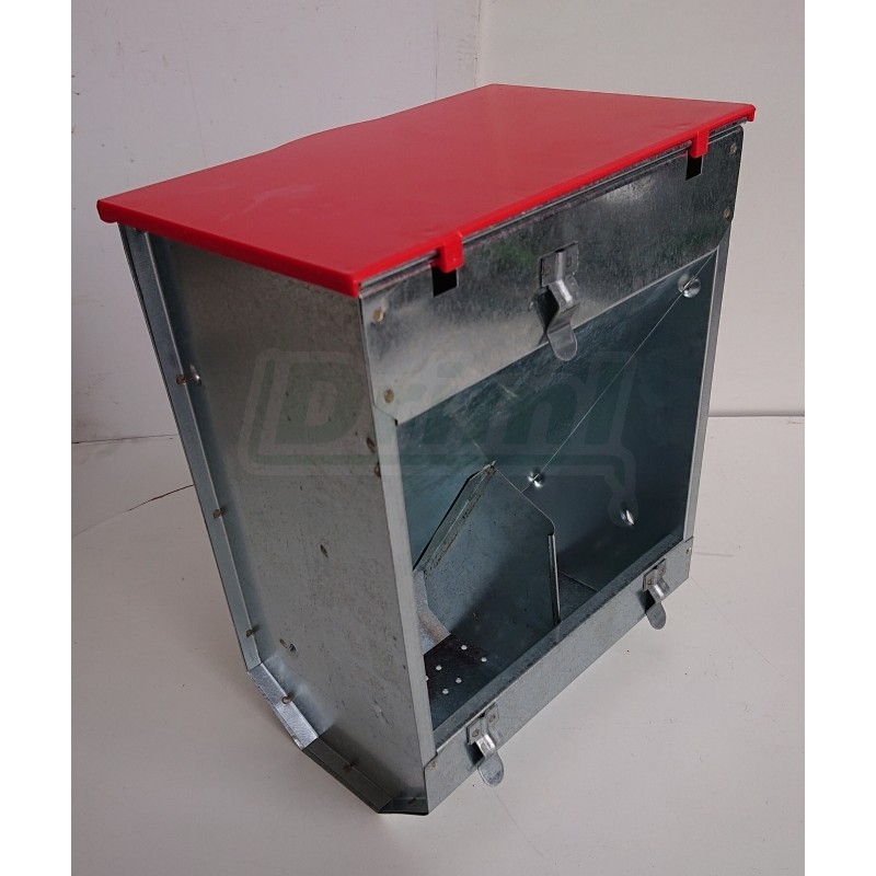 Zásobník na granule a zrno s víkem vnější - 2 oddíly