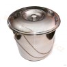 Kbelík nerezový 12 l s poklicí vhodný na potraviny, mléko