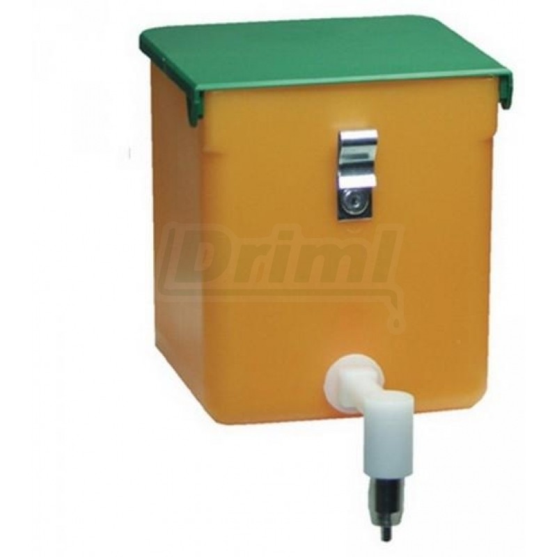 Napaječka závěsná  0,5 litru, s kolínkem a niplem, oranžová, made in Germany