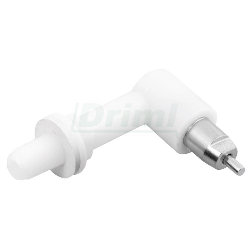 Nipl nerezový s  kolínkem a s těsněním pro krabičkové napaječky