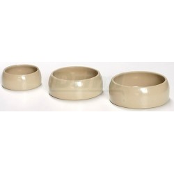 Keramická miska 0,125 l béžová, glazovaná