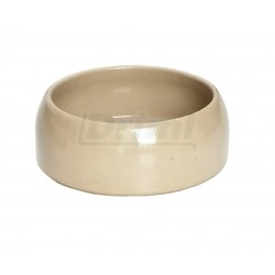 Keramická miska 0,125 l béžová, glazovaná