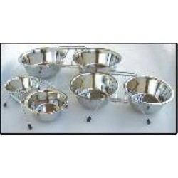 Dvojmiska nerez se stojánkem 2 x 900ml