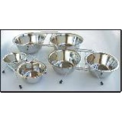 Dvojmiska nerez se stojánkem 2 x 2600ml