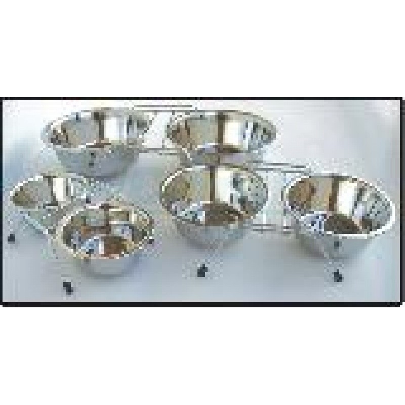 Dvojmiska nerez se stojánkem 2 x 2600ml