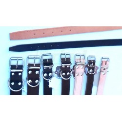 Obojek kožený, délka 65 cm, šířka 2,4cm