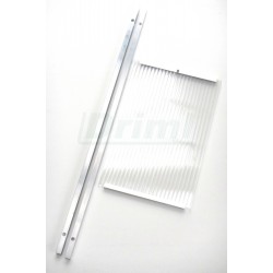 Padací dvířka polykarbonátová  250 x 380 x 8 mm, lyžiny 750 mm, pro slepice ...