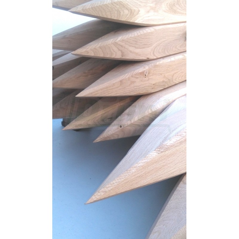 Kůl  dubový hranol  8 x 8cm, délka 150cm