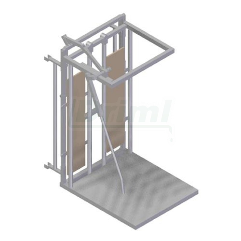 Fixační čelo naháněcí uličky (bez záchytného koše)