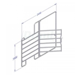 Hrazení TEXAS s brankou, délka 2,4 m, výška 160 cm, výška vstupu 220 cm, šířka dveří 1,1 m