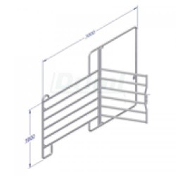 Hrazení TEXAS s brankou,  3 m, výška 160 cm, výška vstupu 220 cm, šířka dveří 1,1 m