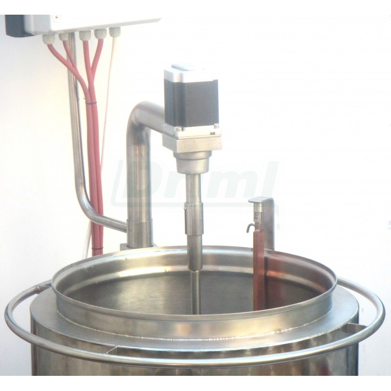 Šaržový paster - sýrařský kotel  MSKD 200, do 90°C, 12 kW, s vrtulovým míchadlen